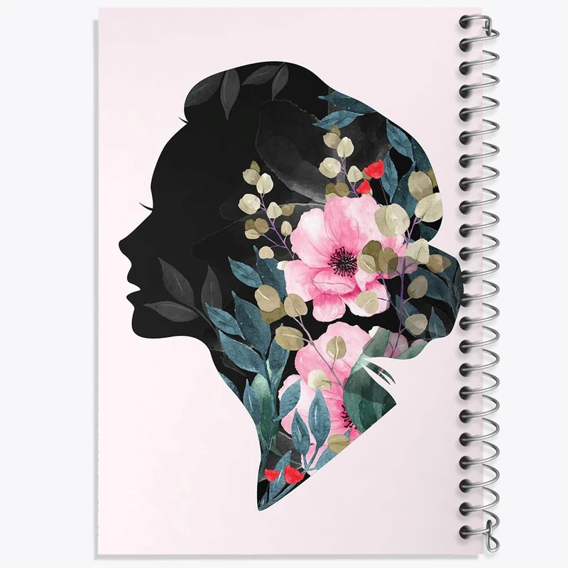 دفتر ژورنال نویسی 50 برگ خندالو مدل نقطه ای طرح دختر قوی Girl Power کد 28947