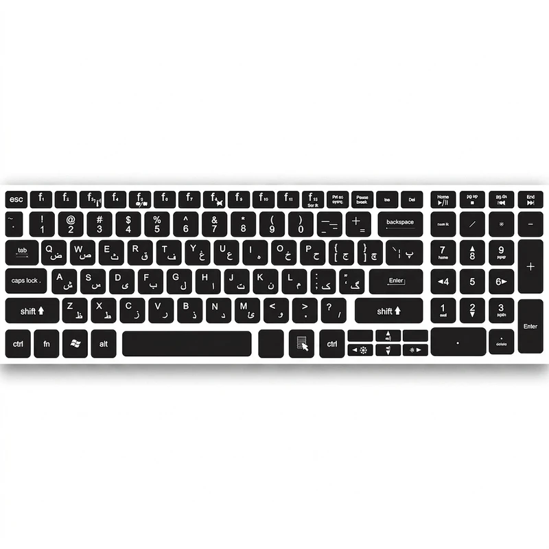 برچسب حروف فارسی کیبورد مدل bl-ck_N1
