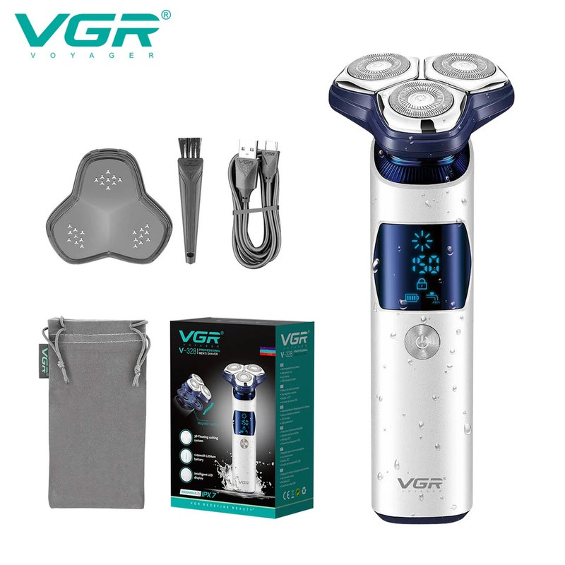 خرید و قیمت ماشین اصلاح موی صورت وی جی ار مدل V-328