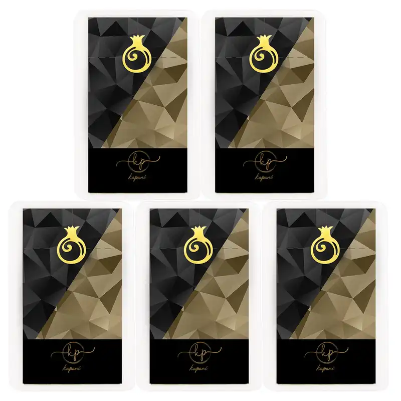 طلا گرمی 18 عیار کاپانی مدل انار شب یلدا کد kc009-p5 بسته 5 عددی