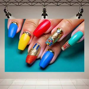 تابلو بوم طرح مخمل لاک دیزاین مدل نگین دار کد PD20486