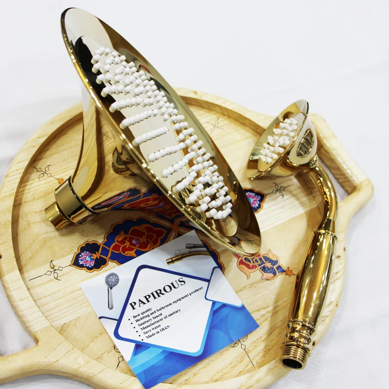 عکس شماره 4 : علم دوش حمام پاپیروس مدل یونیورست elizeh