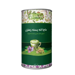 ماچا لته پسته زعفران بدون شکر پپتینا - 100 گرم