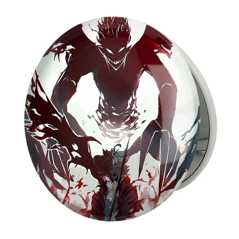 آینه جیبی خندالو طرح آستا ساما انیمه بلک کلاور Black Clover مدل تاشو کد 11743 