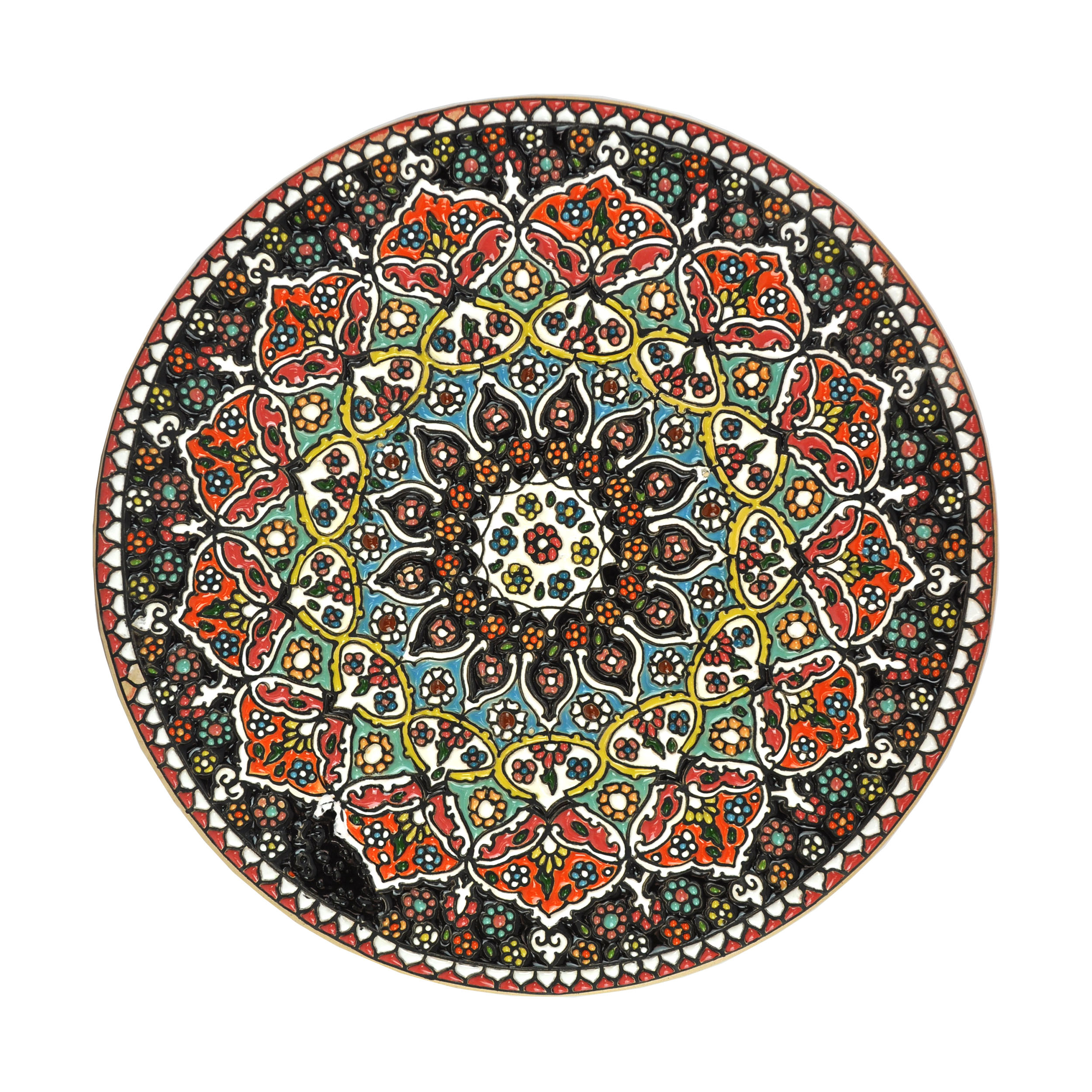 بشقاب میناکاری کد 1230016