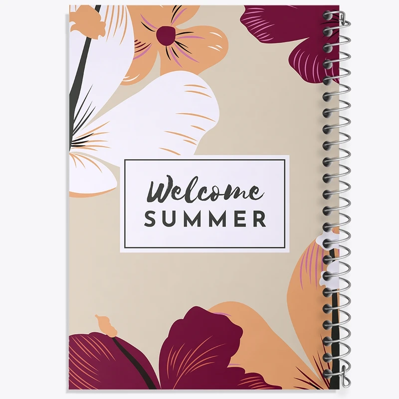 دفتر شطرنجی 50 برگ خندالو مدل تابستان کد F2332