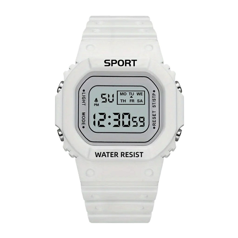 ساعت مچی دیجیتال مدل بند سیلیکونی کرنومتردار کد 4