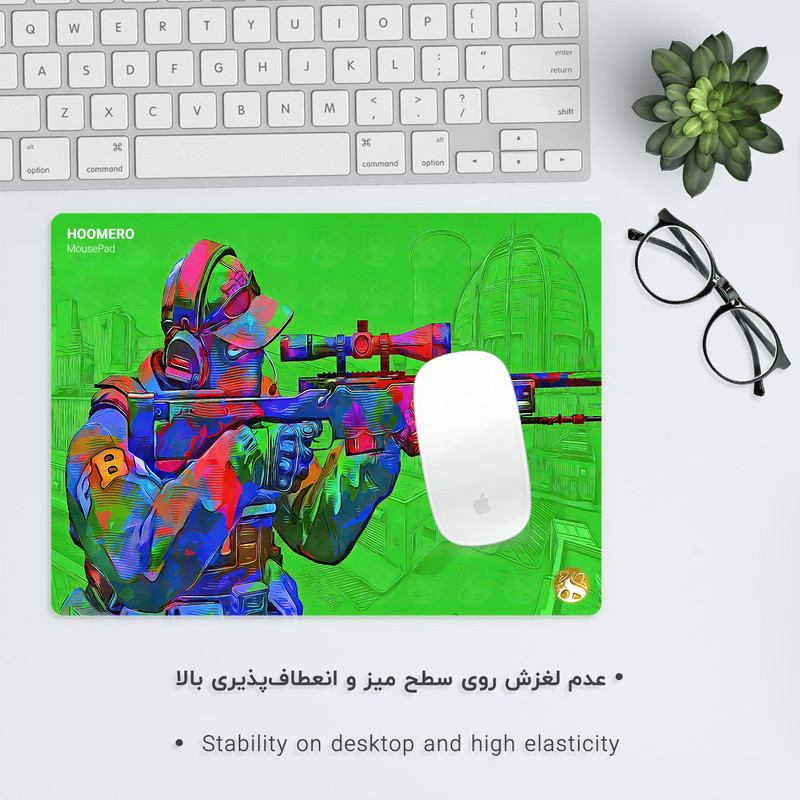 ماوس پد هومرو طرح بازی کانتر استریک مدل A2143 2