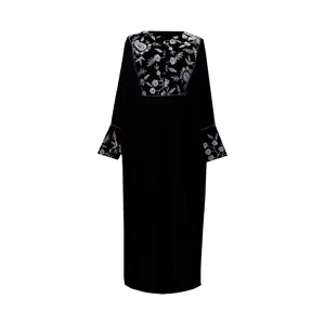 مانتو عبایی زنانه مدل گل و بته جقه