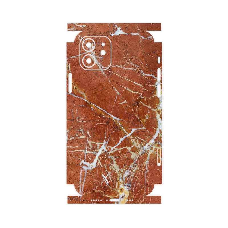 برچسب پوششی ماهوت مدل Red Marble-FullSkin مناسب برای گوشی موبایل اپل iPhone 12