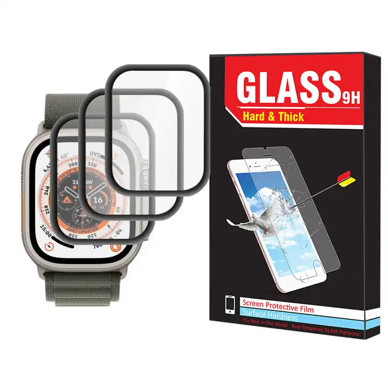 محافظ صفحه نمایش نانو هارد اند تیک مدل NHT مناسب برای ساعت هوشمند هاینو تکو T94 Ultra Max بسته سه عددی