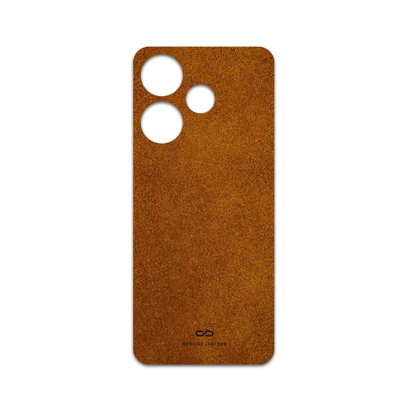 برچسب پوششی ماهوت مدل Brown-Chamois-Leather مناسب برای گوشی موبایل شیائومی Redmi 13