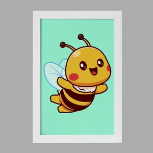 تابلو خندالو مدل حیوانات بامزه زنبور کد 29687