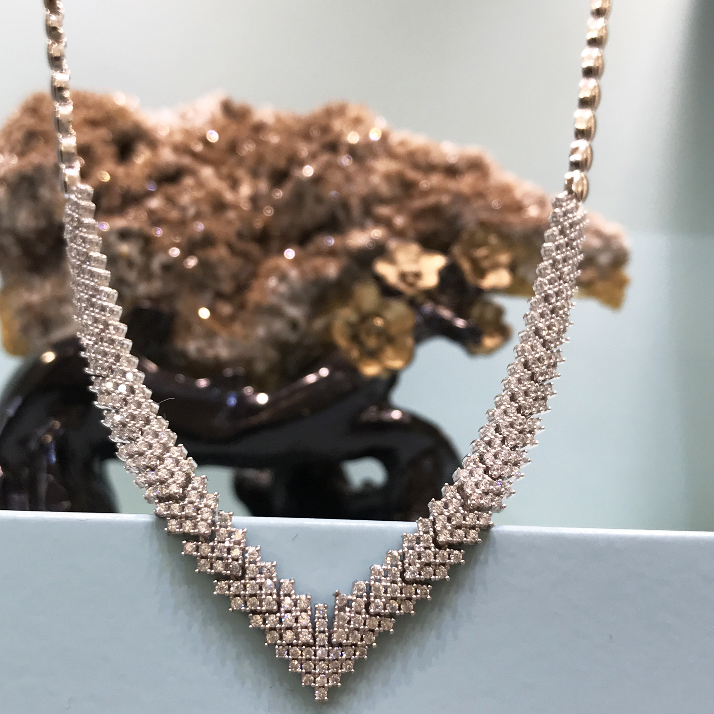 نیم ست نقره زنانه مدل پرنس جناقی روکش رادیوم