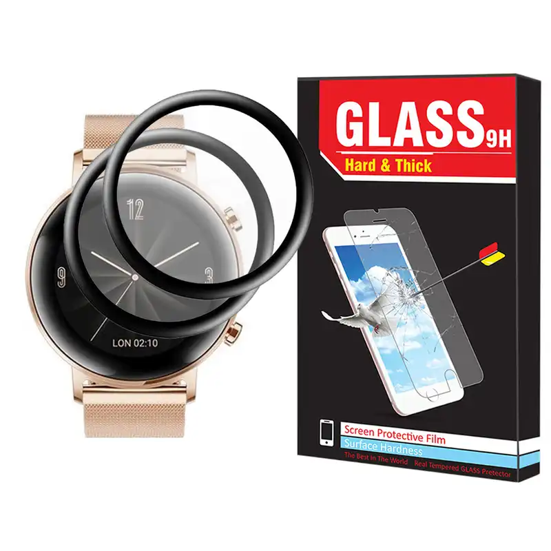 محافظ صفحه نمایش نانو هارد اند تیک مدل NHT مناسب برای ساعت هوشمند هواوی Watch GT 2 42mm بسته دو عددی