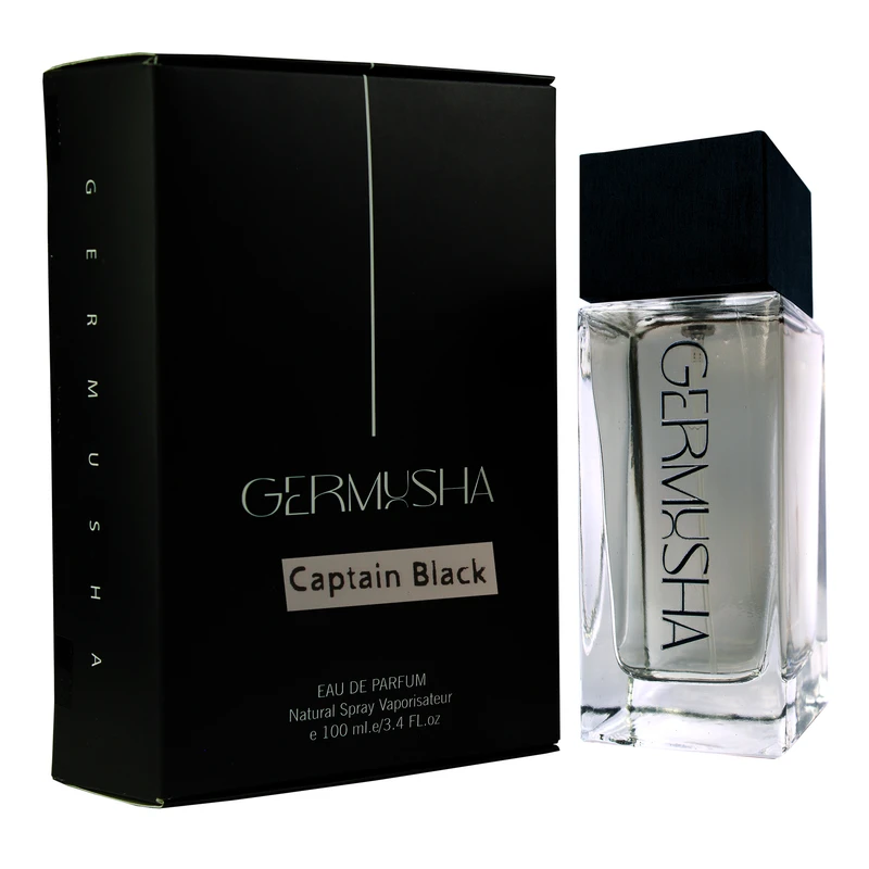 ادو پرفیوم مردانه گرموشا مدل کاپیتان بلک با رایحه گرم و شیرین حجم 100 میلی لیتر