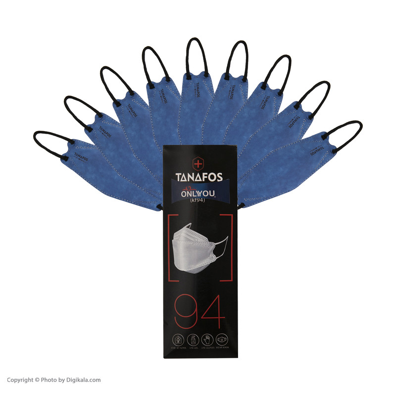 ماسک تنفسی اونلی یو طرح سه بعدی مدل تنفس کد Dk-Blu 612 بسته 25 عددی