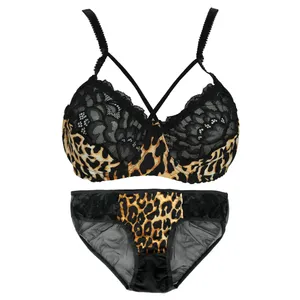 ست شورت و سوتین زنانه مدل پلنگی 1285