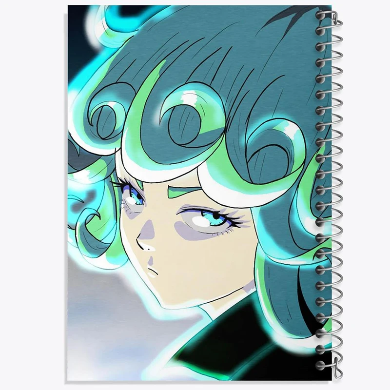 دفتر نقاشی 50 برگ خندالو مدل تاتسوماکی انیمه مرد تک مشتی One Punch Man کد 11389