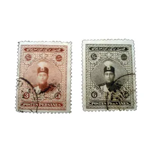 تمبر یادگاری مدل یادبود قاجار کد ahmad-105 مجموعه 2 عددی