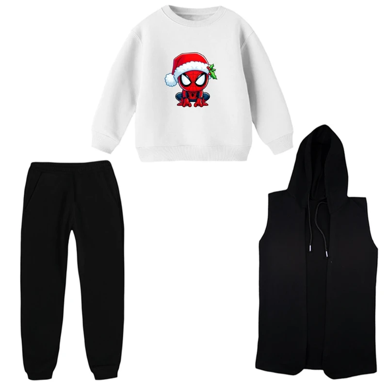 ست 3 تکه لباس راحتی بچگانه مدل کریسمسی کد 01