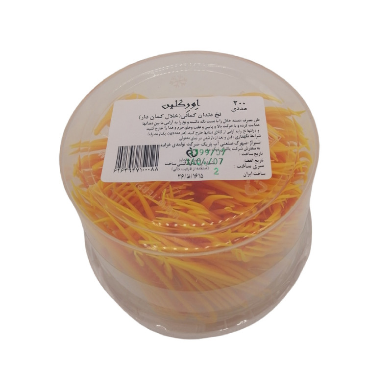 نخ دندان اورکلین مدل EC03 بسته 200 عددی نخ دندان اورکلین مدل EC03 بسته 200 عددی