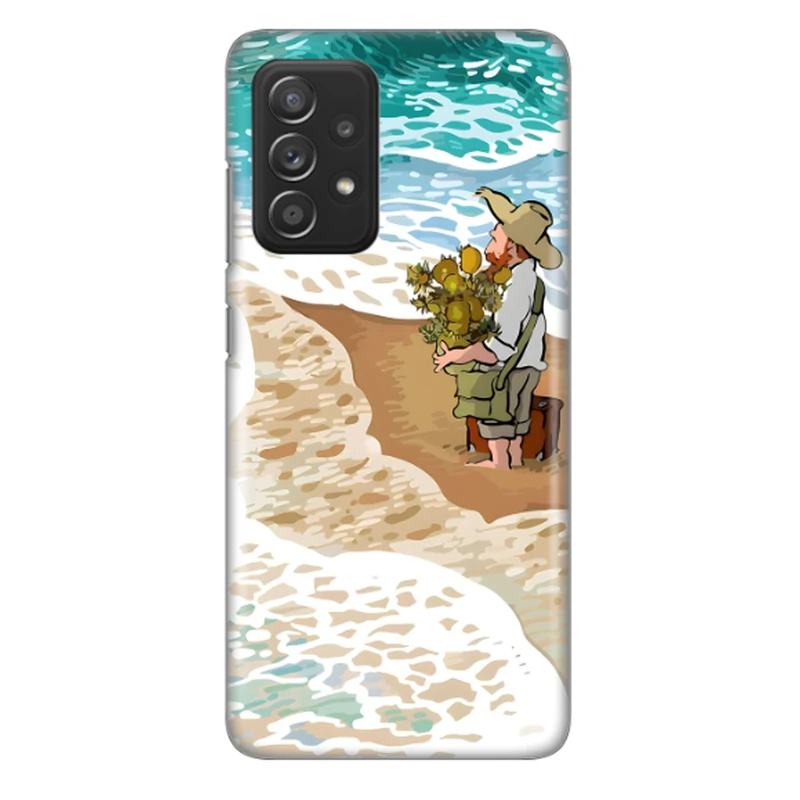 کاور طرح مرد و دریا کد DIMO-055 مناسب برای گوشی موبایل سامسونگ Galaxy A52s / Galaxy A52 
