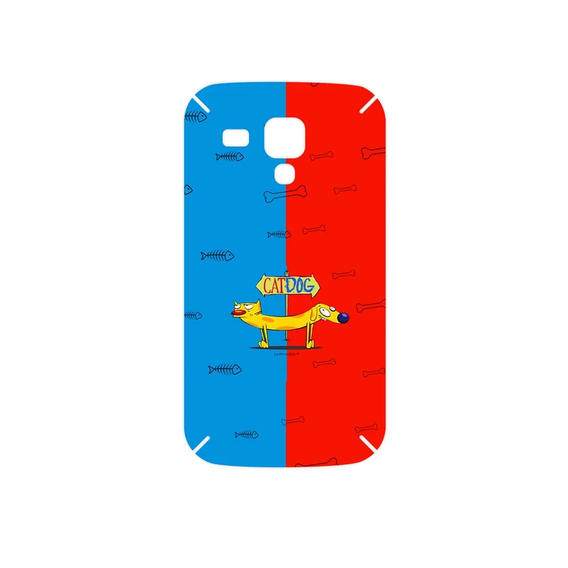 برچسب پوششی ماهوت مدل CatDog مناسب برای گوشی موبایل سامسونگ Galaxy S Duos GT S7562