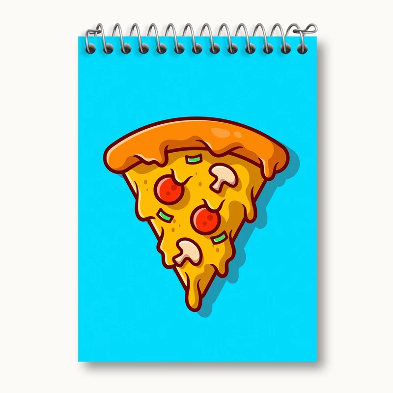 دفتر یادداشت 50 برگ خندالو مدل فست فود پیتزا کد 29463