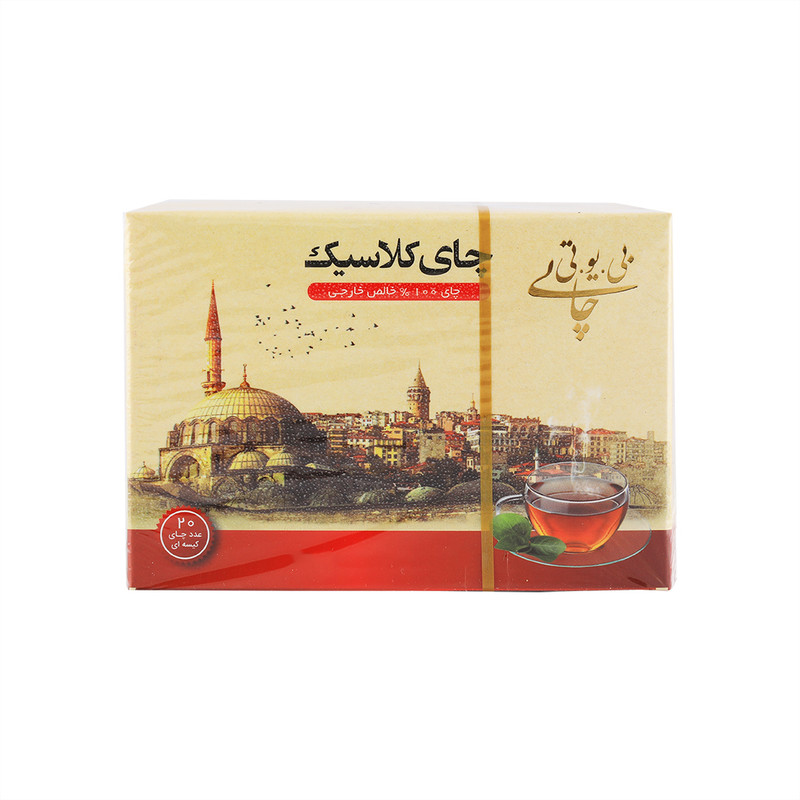 چای کیسه ای کلاسیک بی یو تی -50 گرم بسته 20 عددی