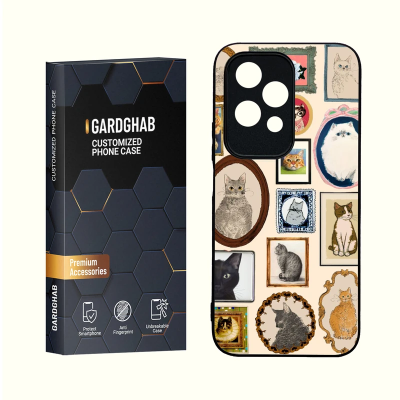 کاور گارد قاب مدل دور ژله ای  گلس فانتزی مناسب برای گوشی انر Honor 200Lite 5G