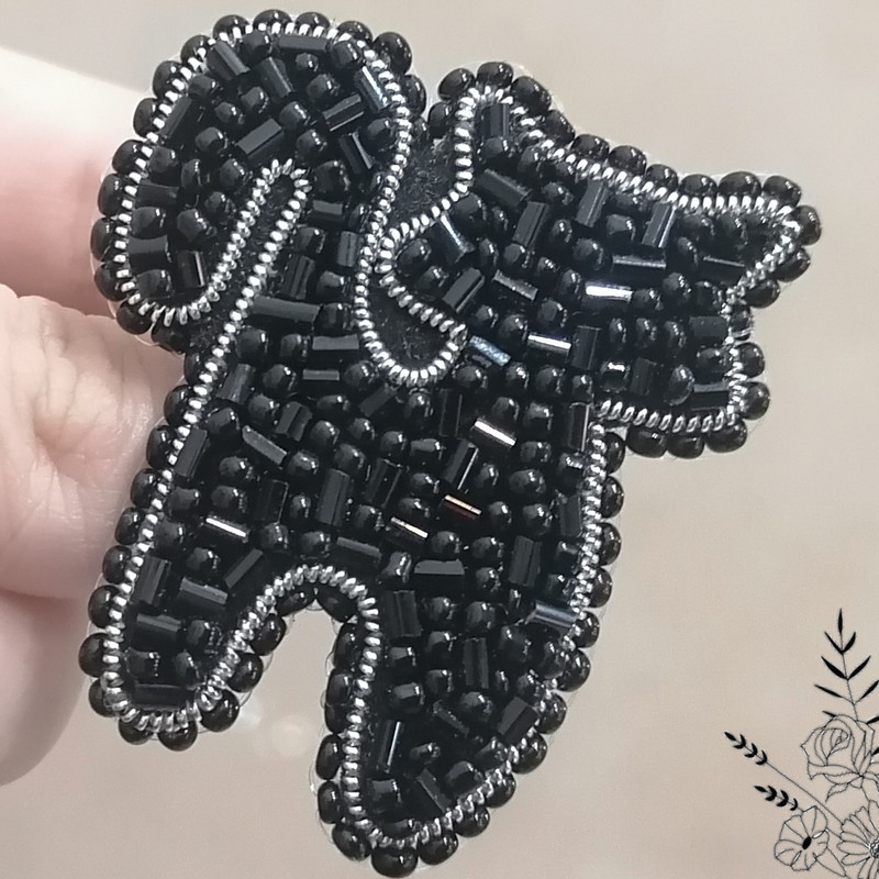 گل سینه زنانه مدل گربه A001