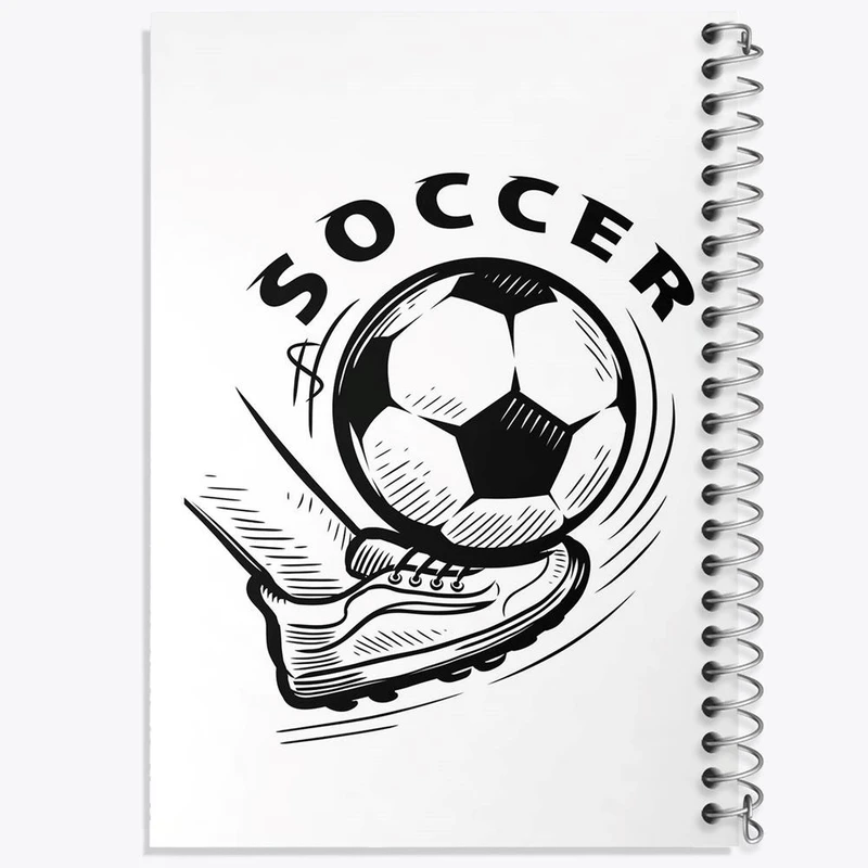 دفتر شطرنجی 50 برگ خندالو طرح فوتبال Football کد 25956