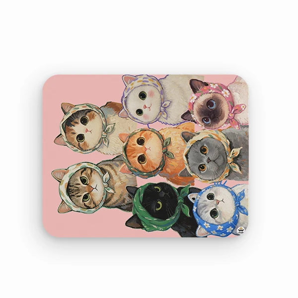 ماوس پد شادیت مدل گربه های ملوس کد520 سایز 19*24 سانتی متر