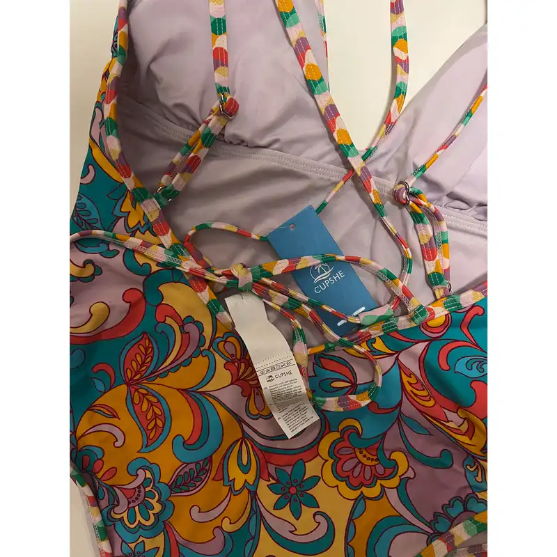 مایو زنانه کاپشی مدل گلدار