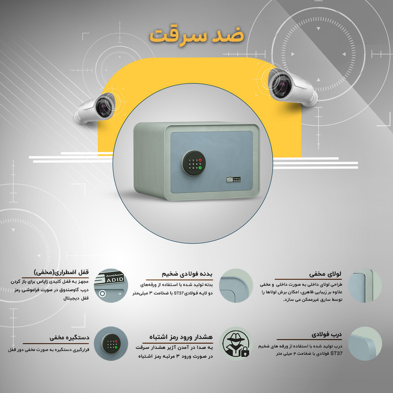 گاوصندوق الکترونیکی سدید مدل 350