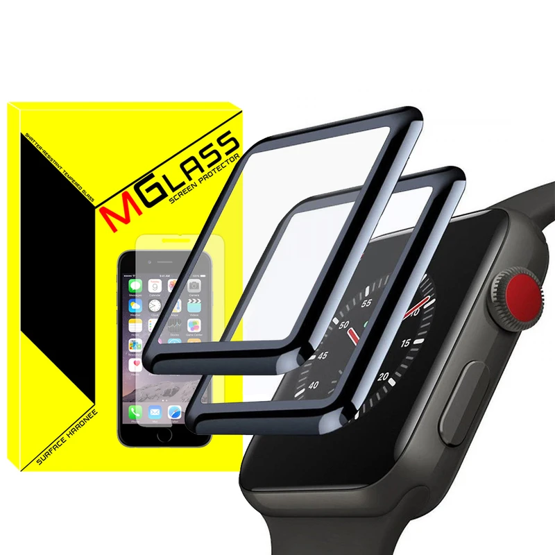محافظ صفحه نمایش نانو ام‌گلس مدل PMA-MG مناسب برای اپل واچ Series 7 Aluminum 45mm / Series 8 Aluminum 45mm / Series 9 Aluminum 45mm بسته دو عددی