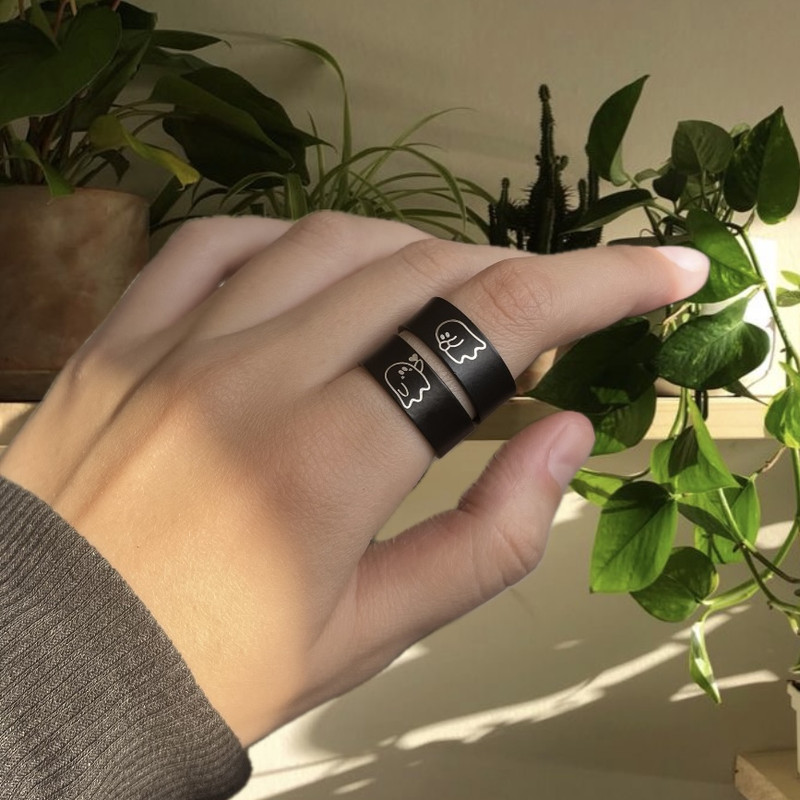 انگشتر مدل دوستی روح و قلب بسته 2 عددی