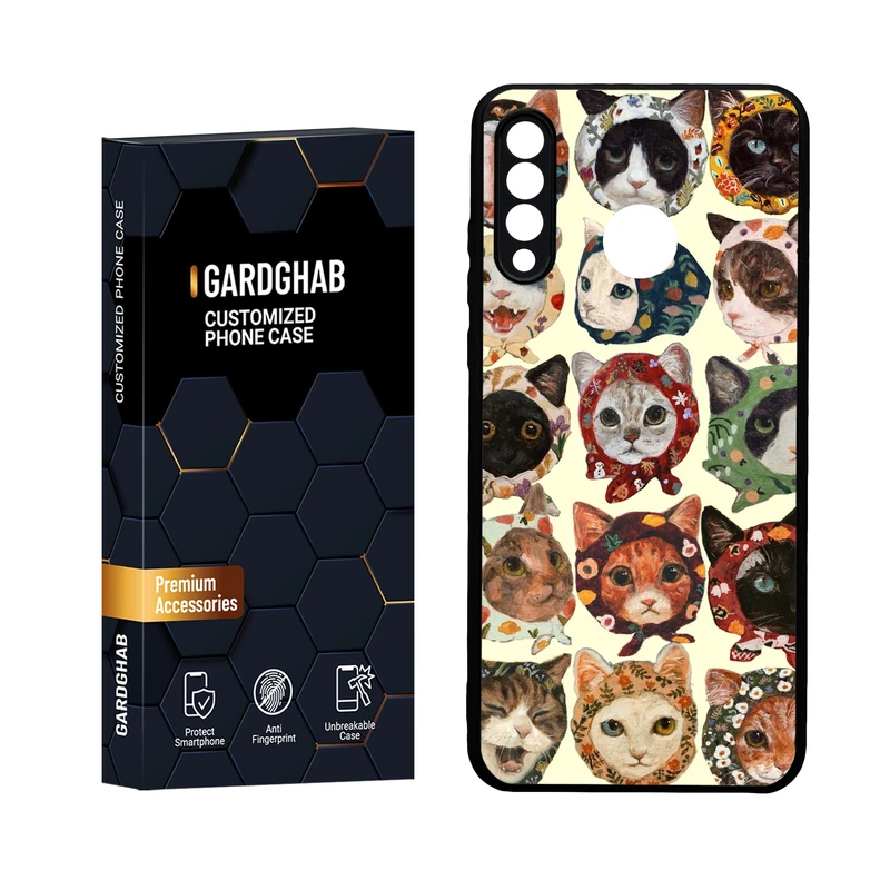  کاور گارد قاب مدل دور ژله ای  گلس فانتزی  مناسب برای گوشی موبایل  هوآوی P30 Lite