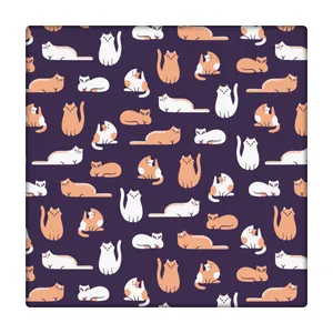 کاشی  طرح گربه فانتزی   کد bambi93988