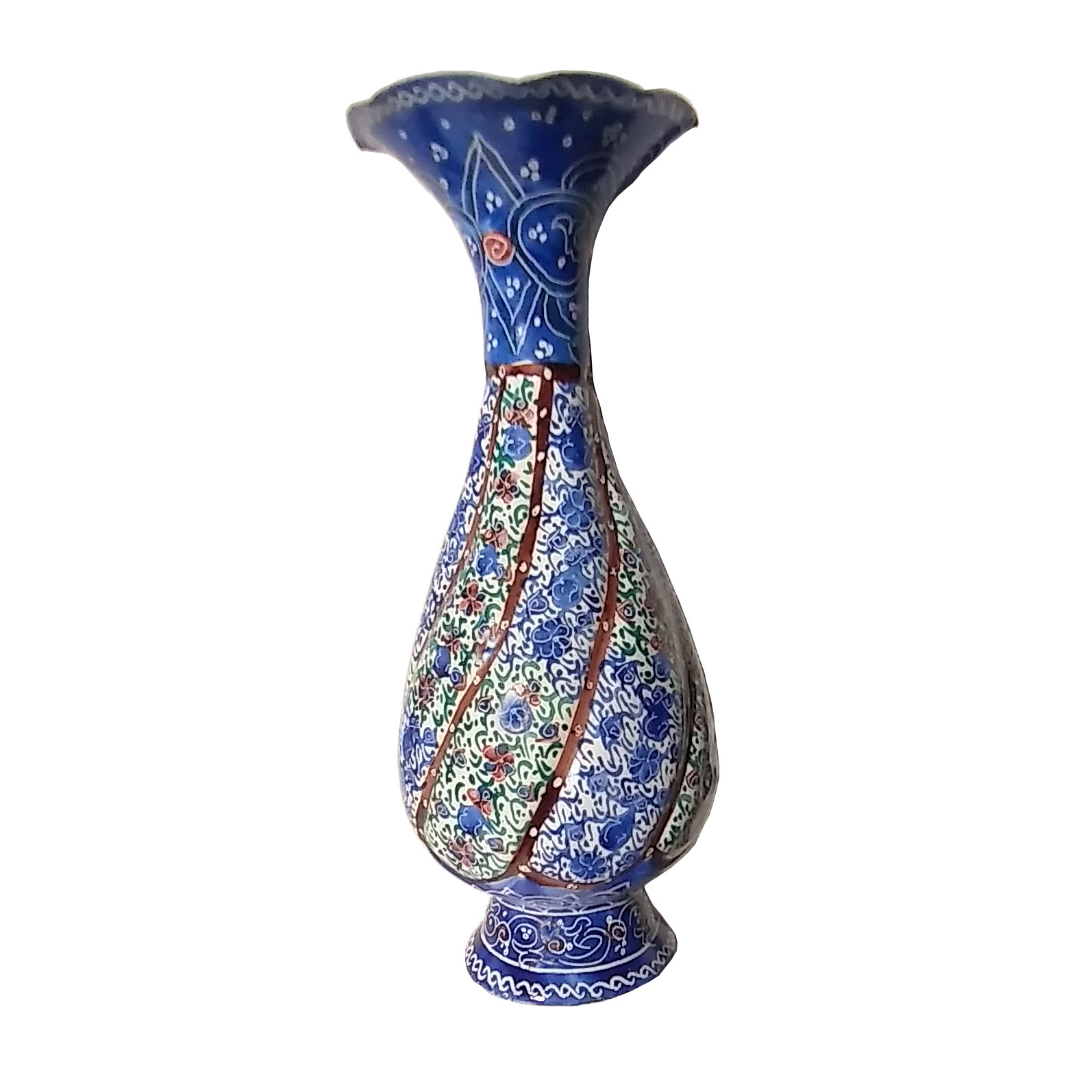 گلدان میناکاری مدل گل کد 16 A 4