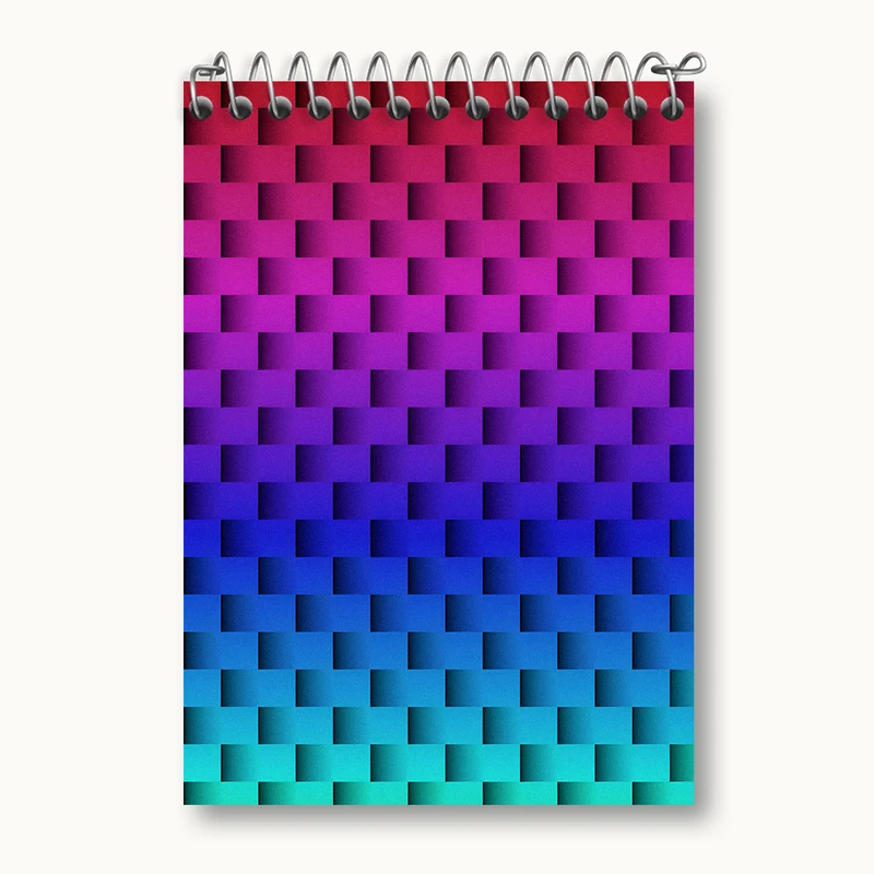 دفتر یادداشت 50 برگ خندالو طرح بافت رنگی کد N5427