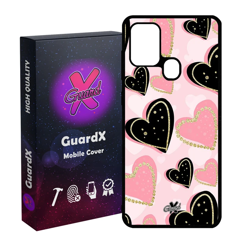 کاور گارد ایکس طرح Love مدل Glass10106 مناسب برای گوشی موبایل سامسونگ Galaxy A21s