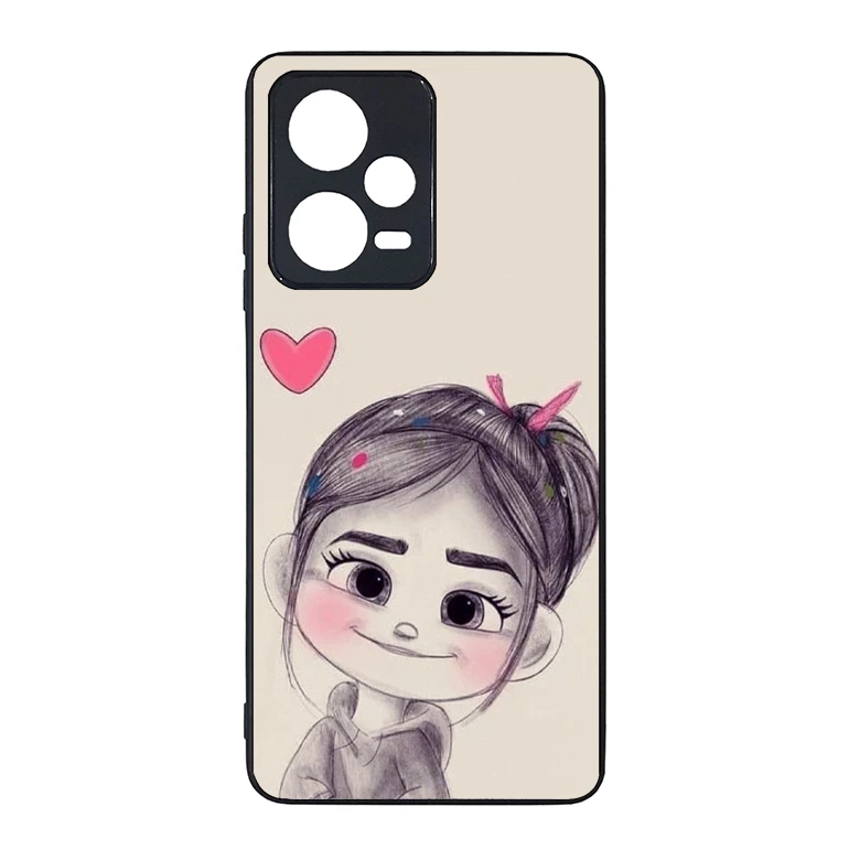 کاور گالری وبفر طرح دختر مناسب برای گوشی موبایل شیائومی redmi note 12 pro 5g