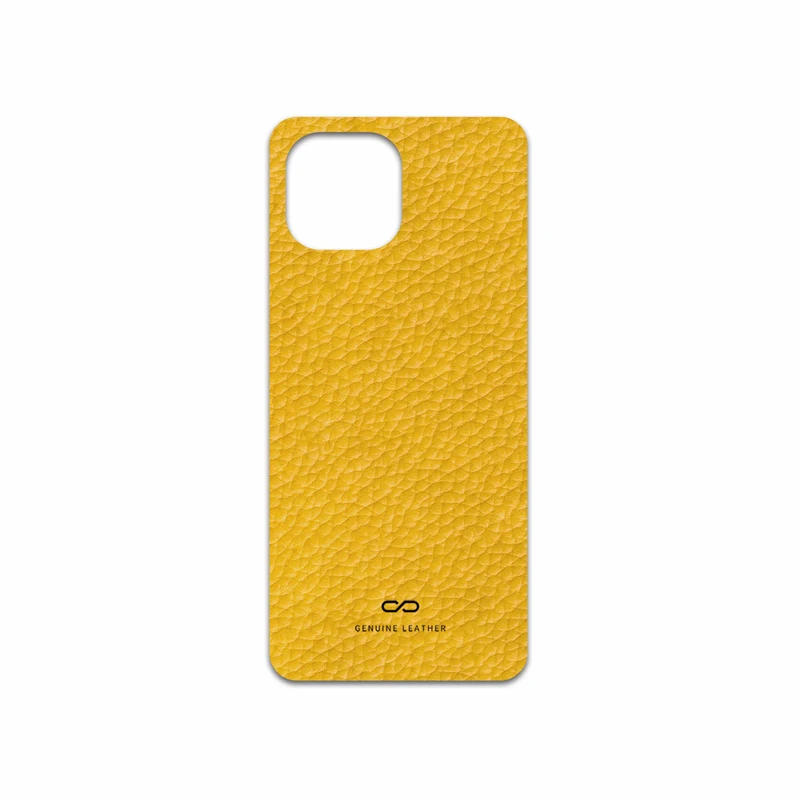 برچسب پوششی ماهوت مدل Mustard-Leather مناسب برای گوشی موبایل شیائومی 11 Lite 5G NE