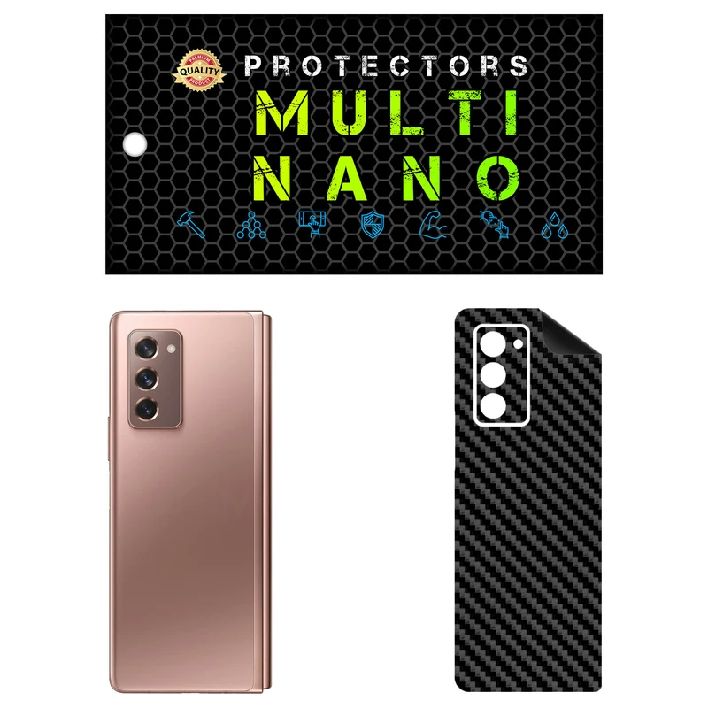 برچسب پوششی مولتی نانو طرح کربن مدل X-F1C مناسب برای گوشی موبایل سامسونگ Galaxy Z Fold 2 5G