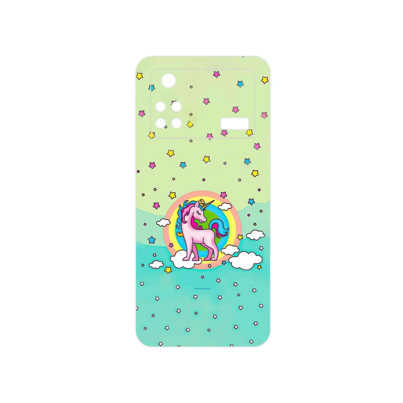 برچسب پوششی ماهوت مدل Rainbow unicorn adventure مناسب برای گوشی موبایل شیائومی Poco M4 Pro 4G