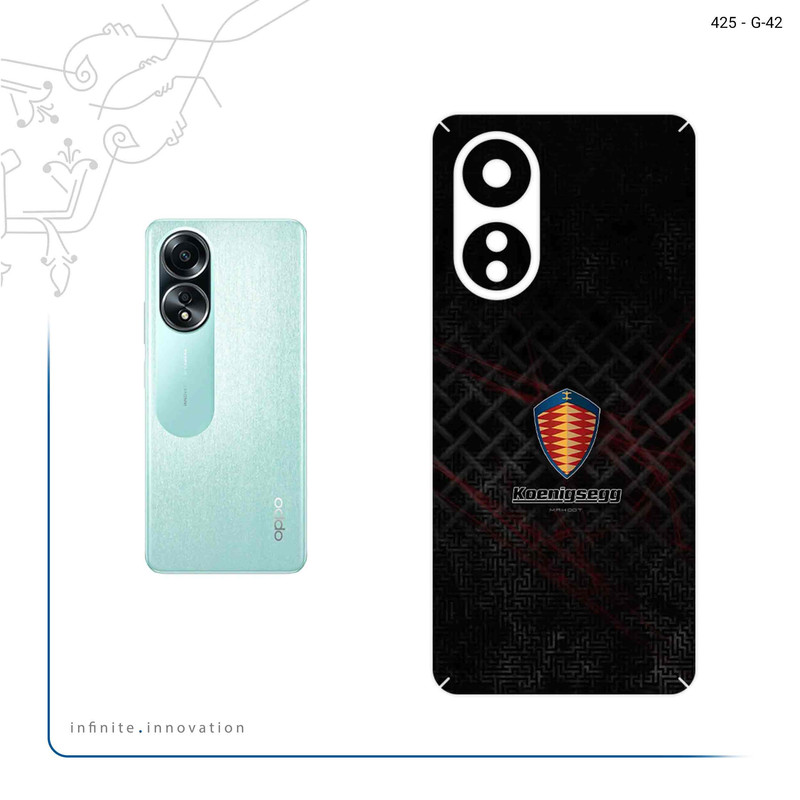 برچسب پوششی ماهوت مدل Koenigsegg Automotive AB مناسب برای گوشی موبایل اپو A58 4G