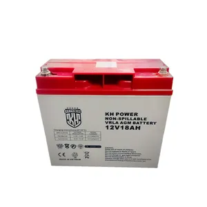 باتری UPS با ولتاژ 12 ولت و شدت جریان 18 آمپرساعت کا اچ پاور مدل 12V-18AH