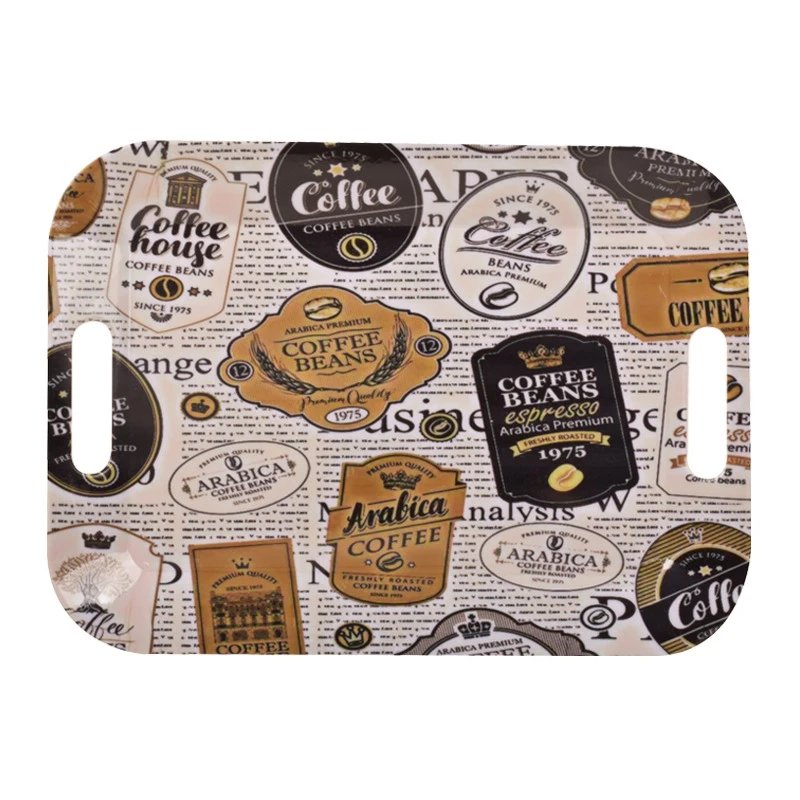 سینی دسته دار مهروز مدل 20042 coffee سایز 30×40 سانتی متر